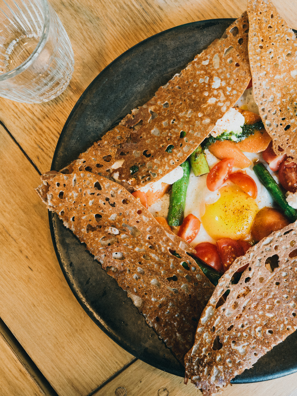 Famous sweet crêpes and galettes